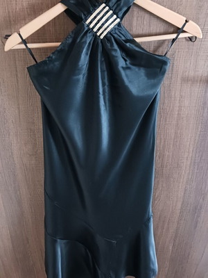 Know-How black dress with gold detail like new, size S