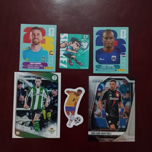 Football stickers new, Panini and Topps collection