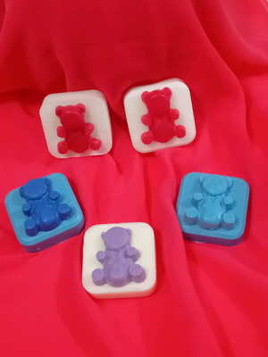 Small glycerin soaps like new with Baby Kiss scent