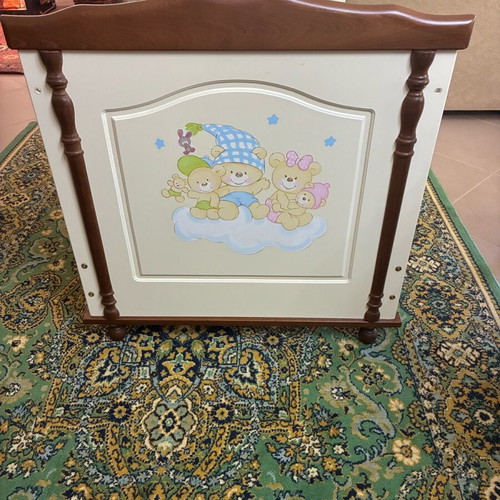 Preteen bed with mattress and changing drawer like new, bassinet included