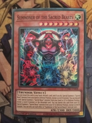 Summoner of the Sacred Beasts κάρτα Effect Monster Yu-Gi-Oh!