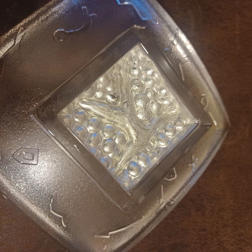 Decorative crystal platter 15cm like new