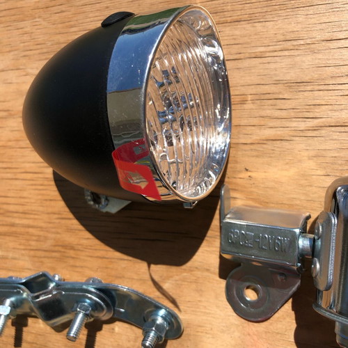PANCH Bicycle Dynamo Lighting Set 12V6W new with rear light