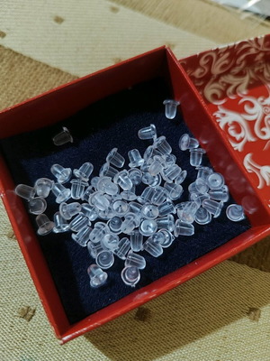 Silicone earring backs new, pair