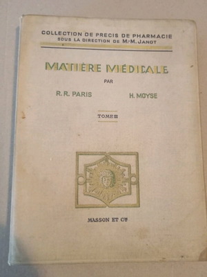 Βιβλίο Précis de matière médicale μεταχειρισμένο, Τόμοι Ι και ΙΙΙ