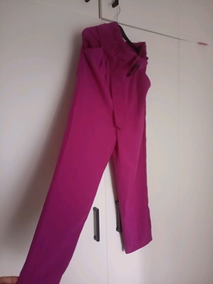 Stradivarius medium magenta high-rise pants like new