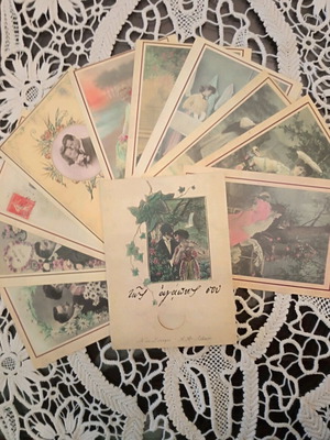 Vintage collectible postcards edition "Tis Agapis Sou" like new