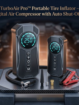 TurboAir Pro φορητή τρόμπα αέρα και εκκινητής 4-σε-1