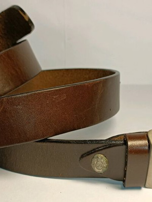 Leather belt used brown Roly size 115