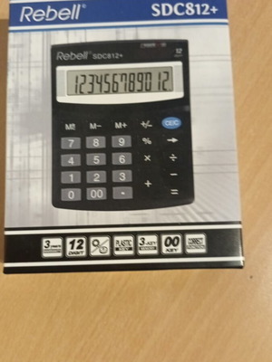 Rebell SDC812+ Calculator new with 12-digit display and 3-key memory