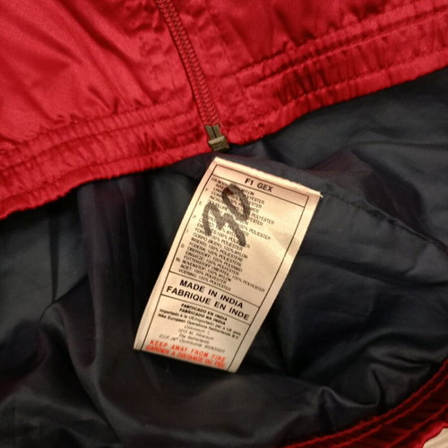 Nike Retro Shiny Windbreaker Jacket Y2K used, red with hood