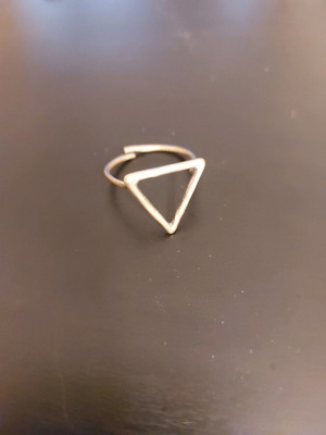 Triangle ring used, handmade