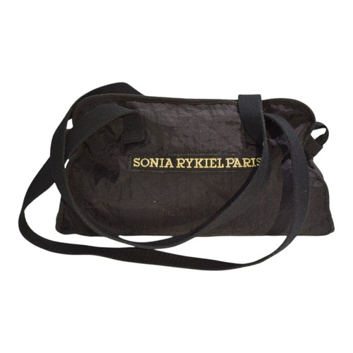 Sonia Rykiel Black Quilted Nylon Shoulder Duffle Bag used