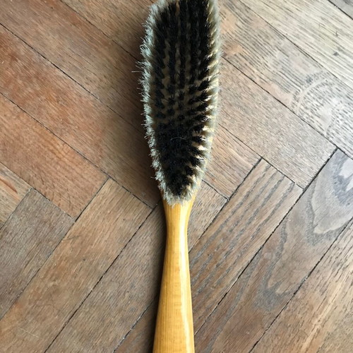 Vintage wooden hairbrush like new