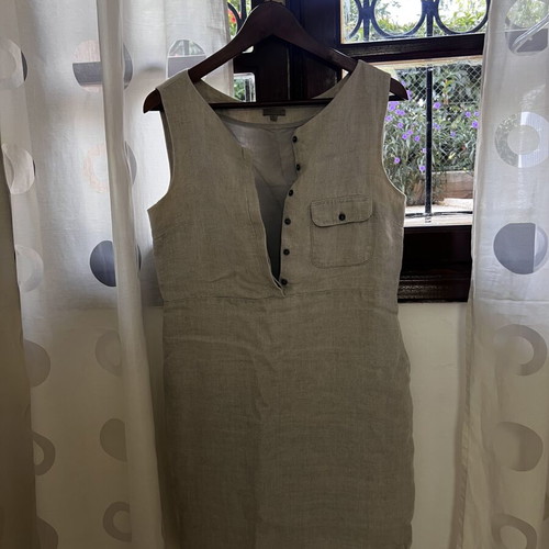 Uterque dress used, straight cut, gray, size S