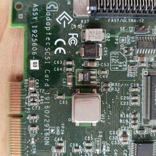 Adaptec 19160 SCSI controller used for server with 68-Pin cable included