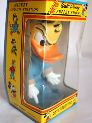 Donald Duck φιγούρα κουκλοθέατρο Disney vintage 70's καινούργια