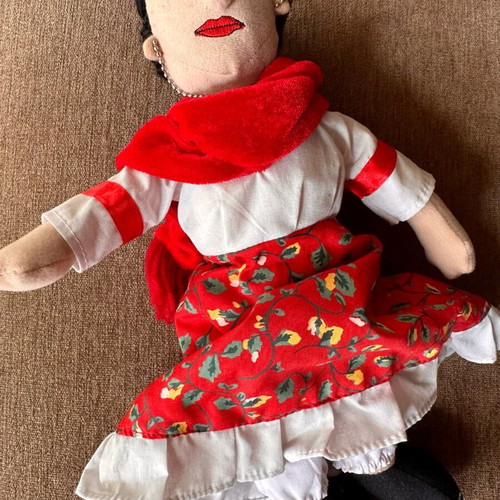 Frida Kahlo Little Thinkers fabric doll like new