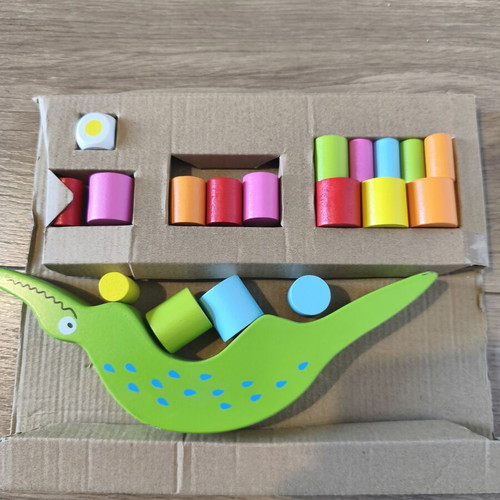 Wooden Crocodile Balancing Game, 20 pieces, age 3+
