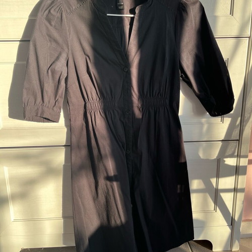 Mini dress used with buttons H&M black XS