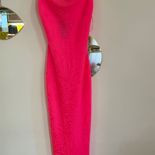 Satin lingerie style dress fuchsia new, size S