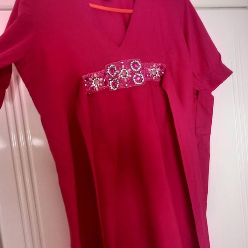 Fullah Sugah beach dress size L like new, pink