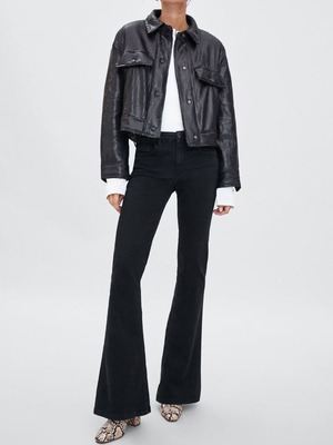 Zara sequin jacket new, black, XS