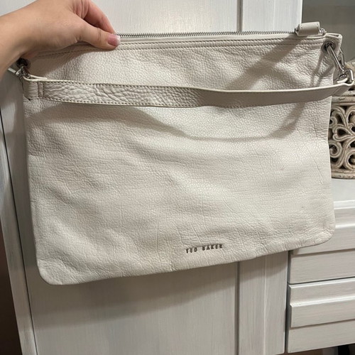 White leather shoulder bag Ted Baker like new