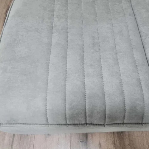 Large gray fabric stool with storage function new