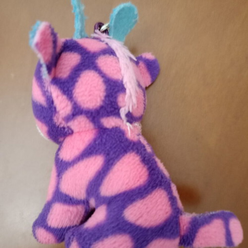 Ty Beanie Boos Safari Plush Keychain like new, colorful giraffe