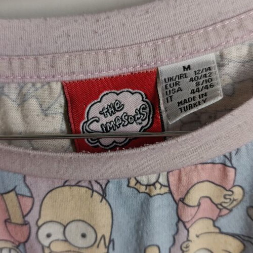 The Simpsons all-over print T-shirt size M, like new