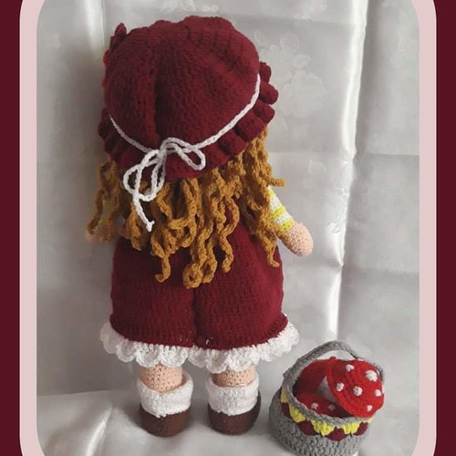 Amigurumi knitted doll new, handmade 36cm