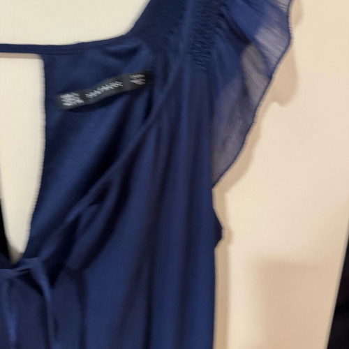 Zara dress like new, short-sleeve dark blue color