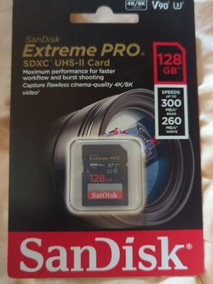 SanDisk Extreme Pro V90 SDXC UHS-II κάρτα μνήμης 128GB καινούργια