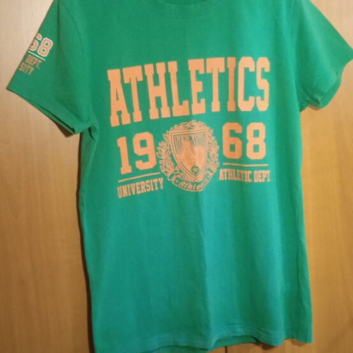Abercrombie & Fitch summer t-shirt used, green, 95% cotton