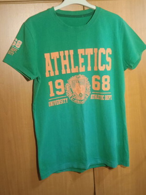 Abercrombie & Fitch summer t-shirt used, green, 95% cotton