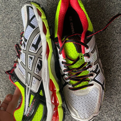 Asics Gel Kayano 21 shoes used, size EU 40, multicolor