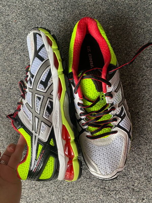 Asics Gel Kayano 21 shoes used, size EU 40, multicolor