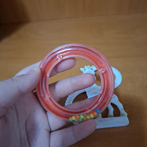 Sophie La Girafe Teething Set used with Rattle and Natural Rubber Teether
