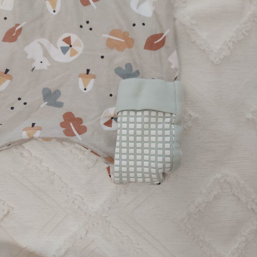 Tender summer sleeping bag mint with legs, 18-36 months