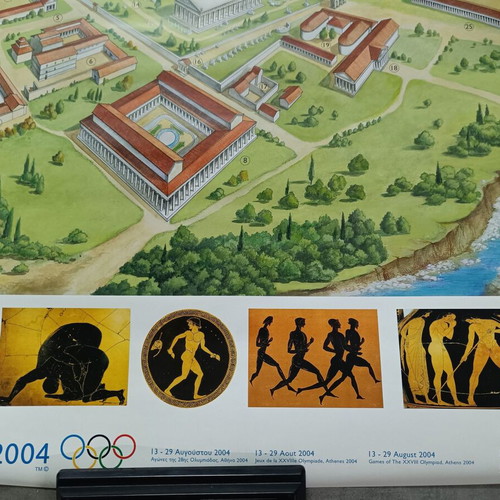 Official Poster 2004 Olympic Games new, in case