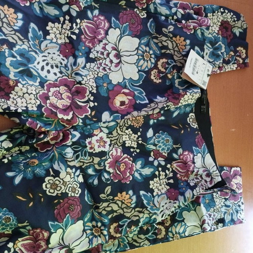 Zara pants new with side zipper multicolor size L