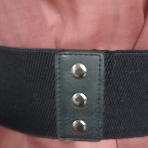 Corset belt like new, black with lace-up detail