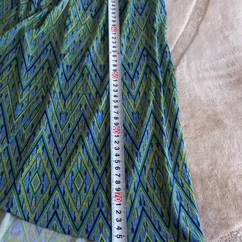 Jennifer Lopez strapless dress like new, blue multicolor, size M