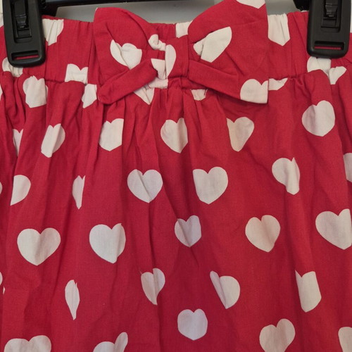 Skirt red with hearts LC Waikiki like new for 8 years old