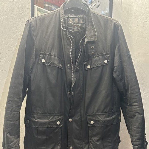 Barbour International Duke waxed cotton jacket M size, excellent condition, black