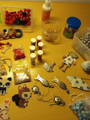 Craft supplies pack new with decorative and packaging materials
