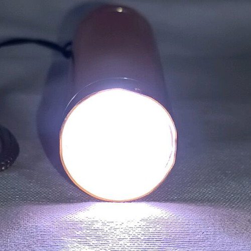 Led pocket flashlight used, small and convenient