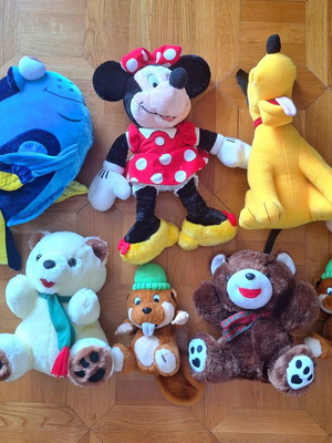 Disney Plush Toys Collection like new, including Zootoyz and Characters