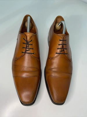 Wan Lier cognac leather dress shoes size 42